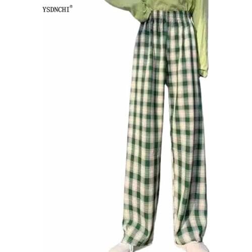 Женские брюки в клетку YSDNCHI China At AliExpress