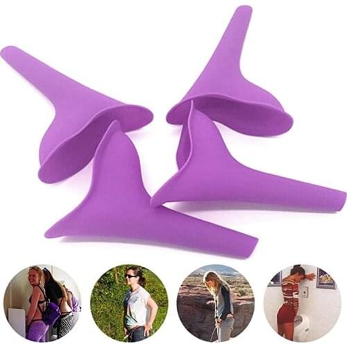 Womens Urinals Outdoor Travel Camping Portable Ladies Girls Emergency Urinals Soft Silicone Urinals Vertical Urinals 15cmx10CM