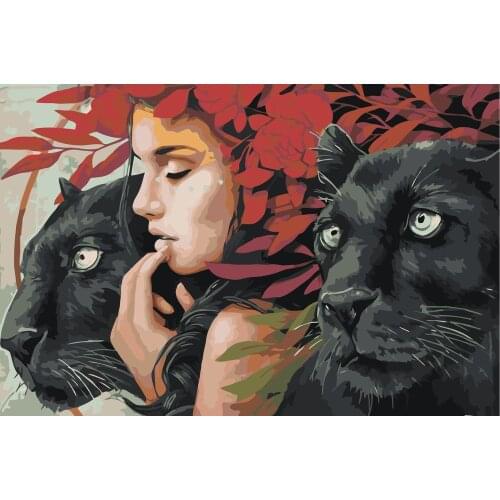 Картины девушек по номерам Живопись по номерам China At AliExpress