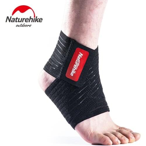 Naturehike 1PC 3D Pressurized Ankle Support Basketball Volleyball Sports Gym Ankle Brace Protector with Strap Belt Elastic
