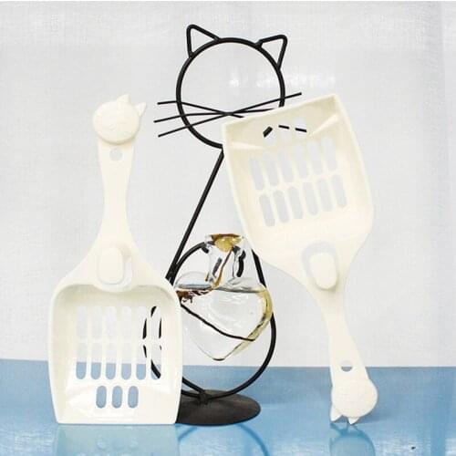 1pc Candy Color Cat Litter Scoop Creative Ergonomic Handle Deep Shovel Cat Shovel Kitty Scoop Pet Cleaning Supplies Random Color