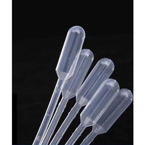2ml Plastic Pap Straw Pasteur Pipet Plastic Dropper Pipptte Sampling Tube for Transfer and Drop Liquid or Oil For Laboratory