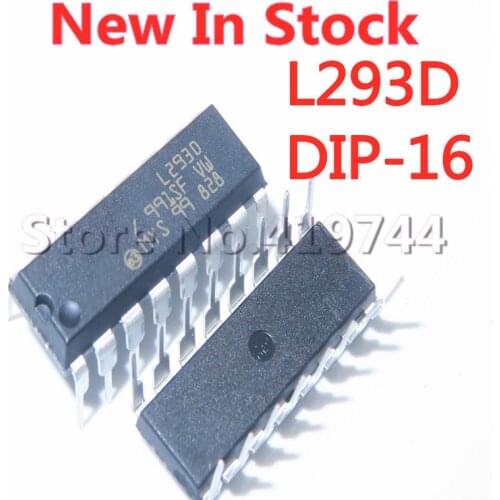 5PCS/LOT L293 L293D DIP-16 stepping driver chip/driver + four diodes In Stock NEW original IC