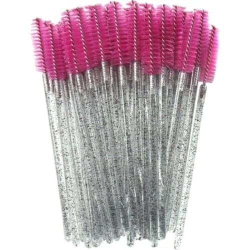 50 pcs Disposable Lip Brush Eyelash Brushes Crystal Lashes Micro Brushes Eyelash Extension Applicator Cleaner Beauty Makeup Tool