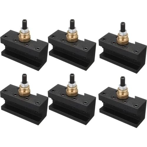 6PCS Tooling Package Mini Lathe Quick Change Tool Post & Holders Multifid Tool Holder