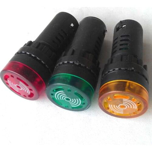 Acoustic alarm device with light security system buzzer signal lamp alarm indicator light 12V, 24V, 110V 220V, 380V for option