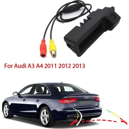 For Audi A3 A4 2011 2012 2013 Car rear view camera Trunk handle camera full HD Night Vision Waterproof high quality