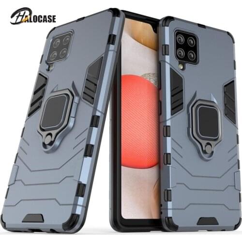 For Samsung Galaxy A12 A32 A42 Case Luxury Car Magnetic Ring Armor Phone Case for Galaxy A52 A72 Back Cover Coque