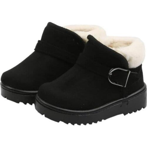 Children Casual Shoes Autumn Winter Martin Boots Boys Shoes Fashion Soft Antislip Girls Thermal Snow Boots Sport Running Shoes