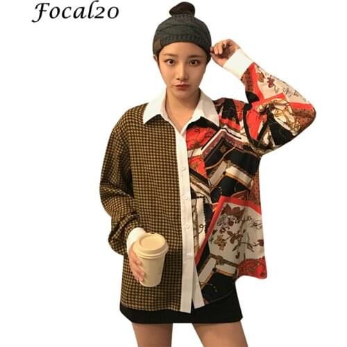 Женские рубашки в клетку Focal20 China At AliExpress
