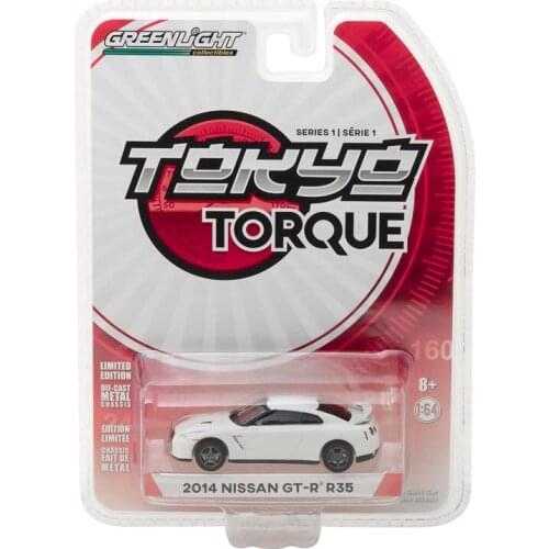 GreenLight 1:64 2014 Nissan GT-R (R35) - White Pearl Alloy model car Metal toys for childen kids diecast gift