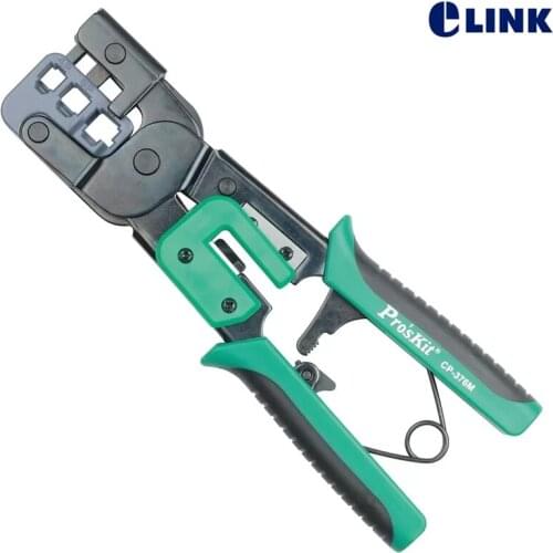 Proskit cp-376m modular crimping tool 225mm 4 P 6 P 8 P Ethernet cable crimping pliers 3 1 playing ratchet pliers free shipping