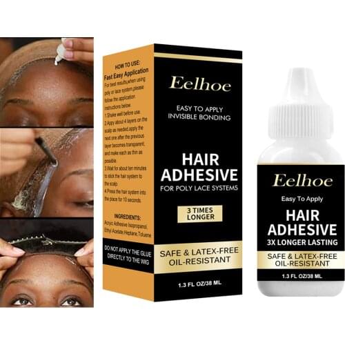 38ml Lace Wig Glue Adhesive Hair Invisible Glue High Humidity Invisible Wig Adhesive Glue For Toupee Lace