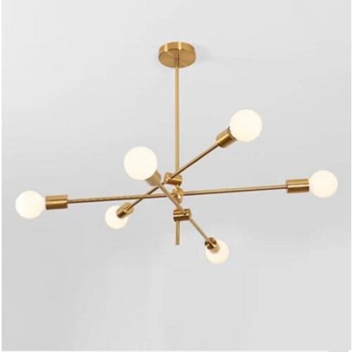 Creative Art Chandelier Nordic Minimalist Living Room Dining Room Cafe Bar Chandelier Magic Bean Light