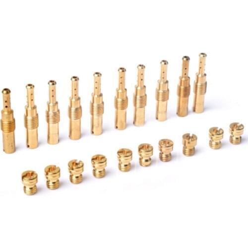 Brass Motorcycle Accessories Carburetor Main Jet Kit Tool For Pwk Pe Cvk Gy6 Durable