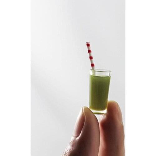 Miniature Doll House Accessories Shooting Props Ob11 Model Ornaments Mini Simulation Fruit Juice Vegetable Juice I321