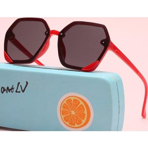 Fashion Children Square Sunglasses Classic Big Frame Boys Girls Sun Glasses Vintage Baby Kids Mirror Glasses 2021 New Uv400
