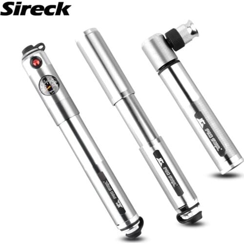 Sireck Pro Bicycle Pump Portable Mountain Road Bike Pump Aluminum Alloy Mini Fietspomp Football Ball Air Pump Bike Accessories