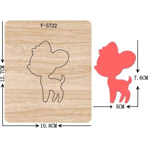 New dog wooden dies cutting dies for scrapbooking Multiple sizes V-5722