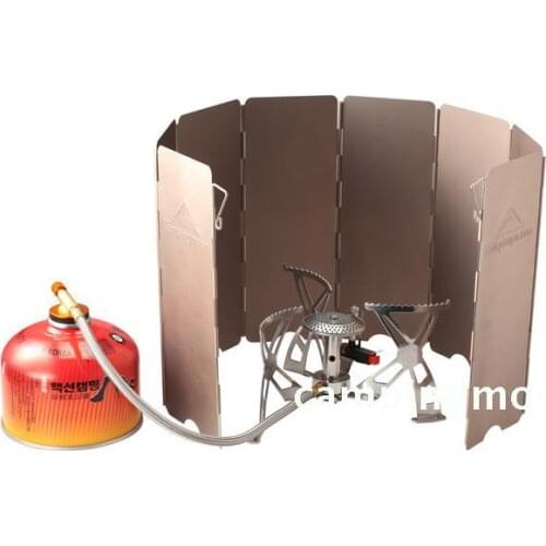 Outdoor camping stove head wind plate windproof plate stove accessories large 10 pieces of ancient copper oxidation wind shield