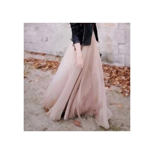 Excellent Quality 3 Layer High Waist Large Lap Bohemian Style Casual Maxi Skirt Women Fashion Chiffon Long Skirt Jupe Falda