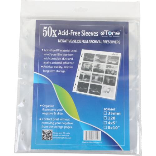 120 Ring Binder Archival Storage Page Sheets B&W Color Film Negative Slide