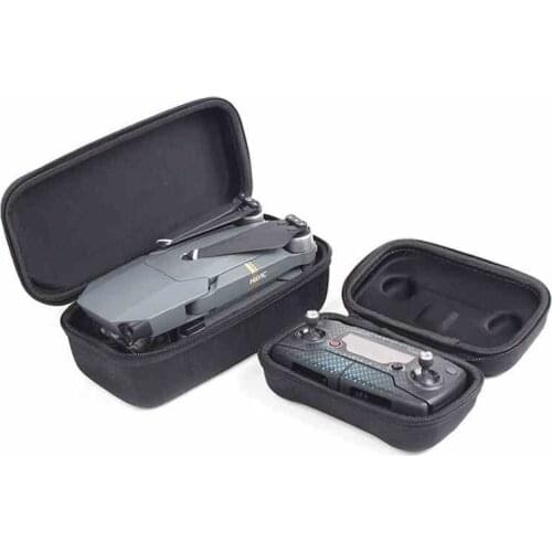 2 in 1 Durable Portable Hardshell Transmitter Controller Storage Box + Fuselage Housing Bag Case for DJI MAVIC PRO