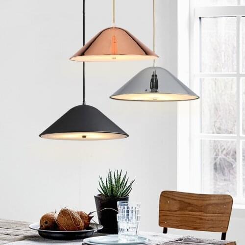 Modern Rose Gold Pendant Light Creative Suspension Chandelier Living Room Dining Room Bedroom Ceiling Lamp PA0420