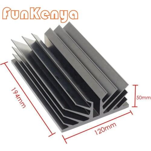 Power Amplifier Heat Dissipation Professional Radiator DIY Chassis Heatsink W120 H50 D194 Radiator Suitable for Class A