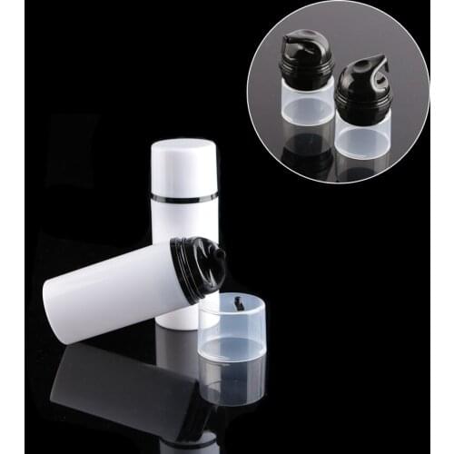 50Pcs White Airless Vacuum Pump Bottle Container Dispenser for Cream/Serum/Lotion/Gel/Cosmetics 50ml 1.67floz MERX BEAUTY BRAND