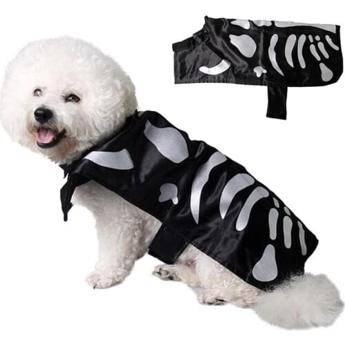 Halloween skeleton Printed for Dog Little Puppy Butt Breathable Net Surface Cotton Clothes