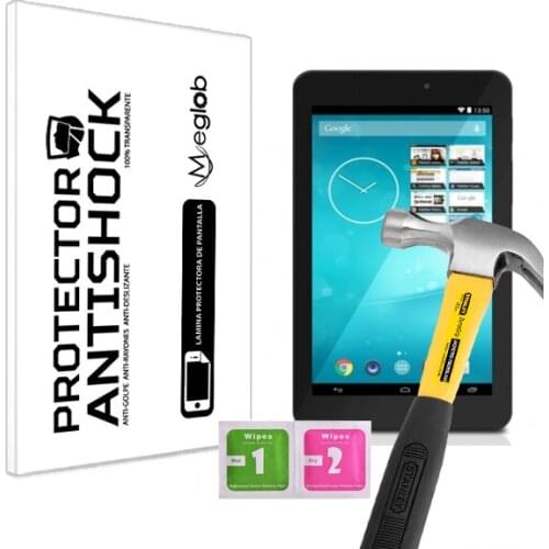 Screen protector Anti-Shock Anti-scratch Anti-Shatter compatible with Tablet Trekstor SurfTab breeze 70 quad