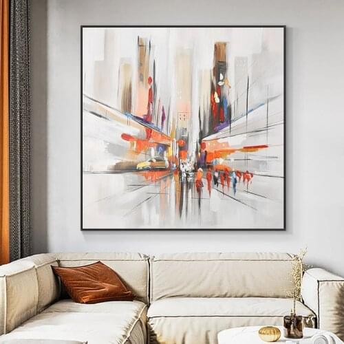 100% Hand Painted Abstract Oil Painting Hand Made Wall Pictures And Prints Wall Art Canvas Painting For Living Room No Frame