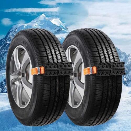 2pcs car Anti-Skid chain Durable Auto Tire Traction Blocks Emergency Snow Mud Sand Tire Chain Straps For Snow Mud Ice Off-road