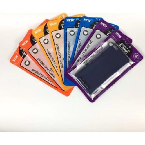 3000pcs 12*21cm 4 Colors Plastic Cell Phone Case Bags Mobile Phone Shell Packaging Pack Wholesale SN995