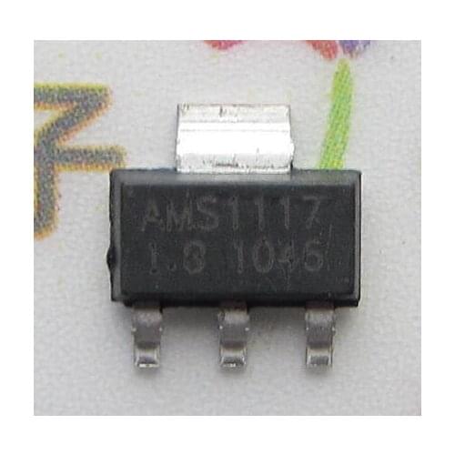 Free shipping AMS1117-1.8V power supply IC / AMS1117-1.8V SOT-223 voltage regulator IC / Buck LDO linear regulator