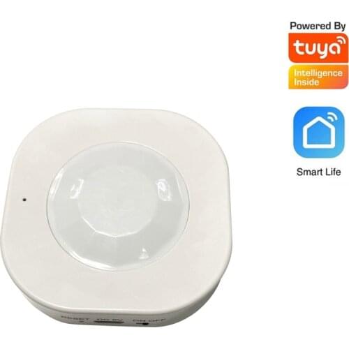 Tuya Wireless WIFI PIR Motion Sensor Standalone Ceiling Infrared Alarm Detector Security Body Movement Sensor Recharge Battery