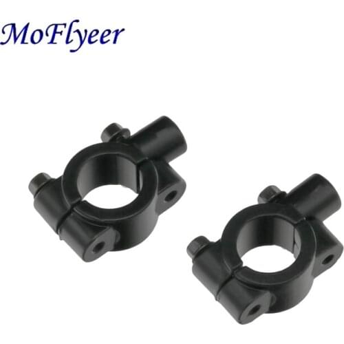 MoFlyeer Motorcycle 7/8" 22mm HandleBar Mirror Mount Holder Mirror Adapter 8mm/10mm Thread