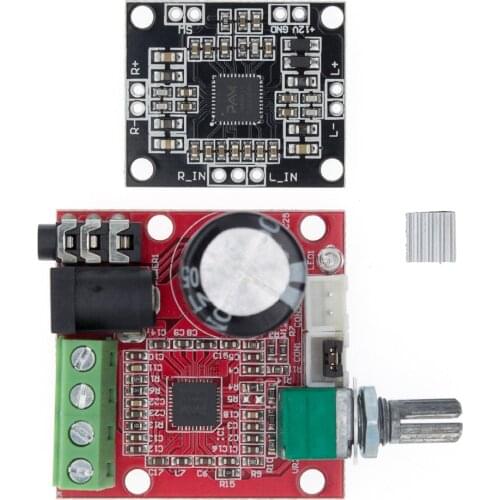 Hot Sale 12V Mini Hi-Fi PAM8610 Audio Stereo Amplifier Board 2X10W Dual Channel D Class Lowest Price