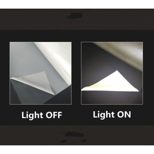 HOHOFILM 50cmx100cm Reflective Heat Transfer Vinyl PU Safety/Reflective Vinyl Heat press T-shirt Vinyl