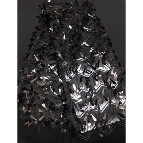 JRB-16113 French net Lace Fabric with sequins super Quality sequins tule lace fabric