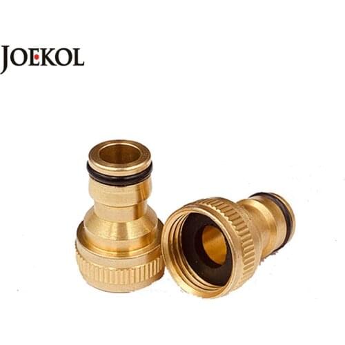 1/2 Inch Brass Tap Fitting Hose Connector Female Thread Nipple Adapter Quick Connector Garden Irrigation Brass Fitting 1pcs