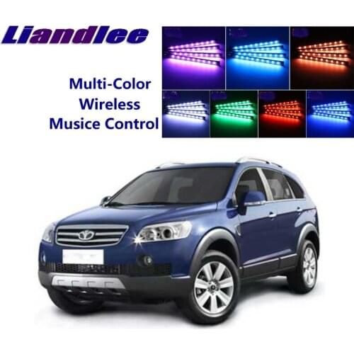 LiandLee Car Glow Interior Floor Decorative Atmosphere Seats Accent Ambient Neon light For Daewoo Winstorm
