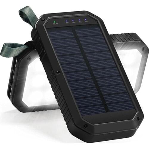 Camping Light Polymer Solar Charging Unit 21 LED Lights Mobile Power Camping Tent Light