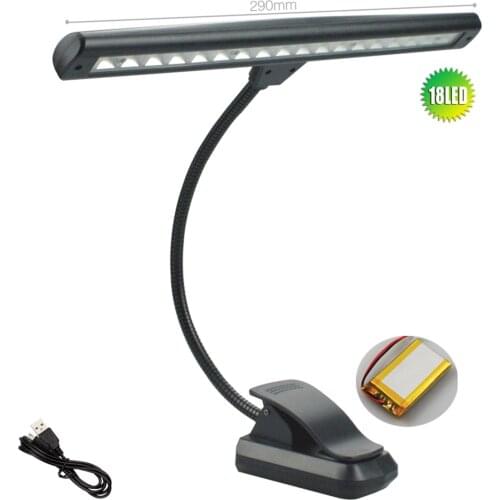 Rechargeable Book Light 19 LED Reading Light with 3 Color Temperature 2 Brightness Easy Clip On Reading Lamp for Desk Bed
