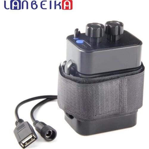 LANBEIKA DIY Power Bank Waterproof 6/4*18650 Battery Holder for Bike LED Light Storage Box Case Layer Wire Lead Rechargable