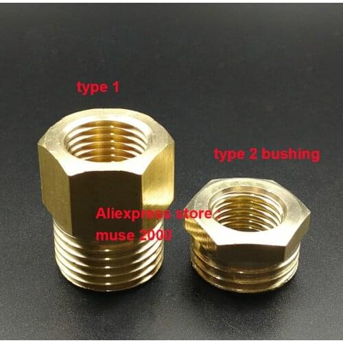 10 pcs M10*1 M14*1.5 M16*1.5 M20*1.5 Pressure meter joint converter G1/4 G1/2 3/4 inch Female male brass coupling coupler meter