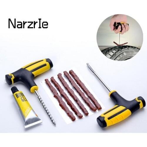 Car Tire Repair Tool Tire Repair Kit Studding Tool Set Auto Bike Puncture Repair Kit for Car Tire Repair Automotive Tools