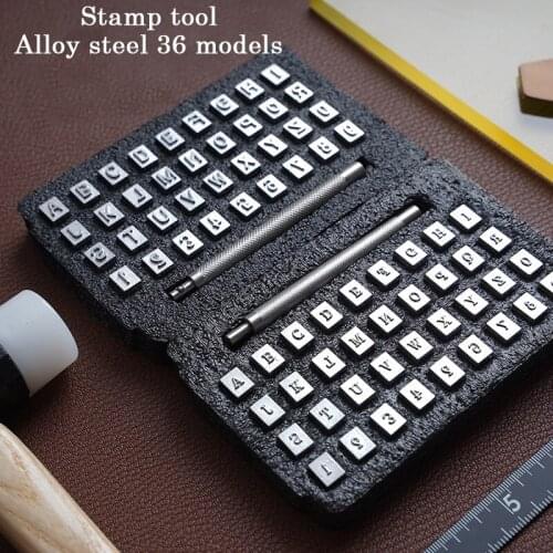 4/6mm Interchangeable Head Leather Carving Seal Tool Hot Stamping Tool Die Letter Punching Number Punching