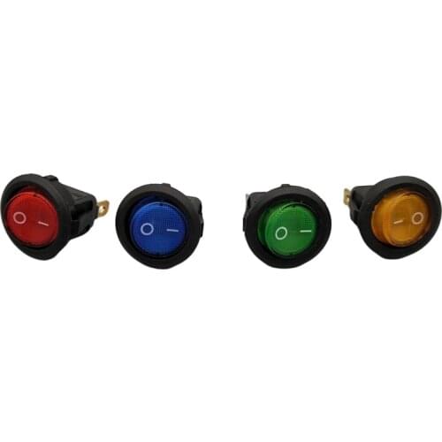 20mm KCD1 Led Switch 20A 12V Light Power Switch Car Button Lights ON/OFF 3pin Round Rocker Switch